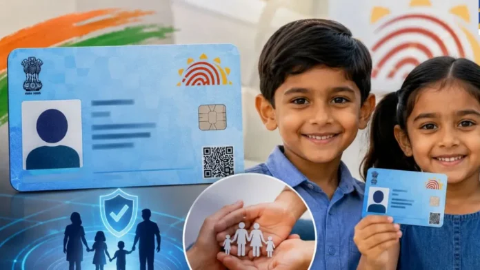 Blue Aadhaar Card for Children