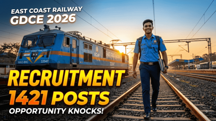 East Coast Railway GDCE Recruitment 2026